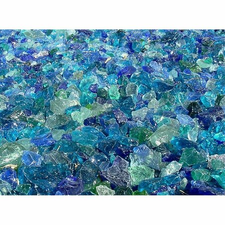 CALLE Recycled Chunky Glass River Mix - Medium - 0.5-1 in. - 1 lbs CA2757034